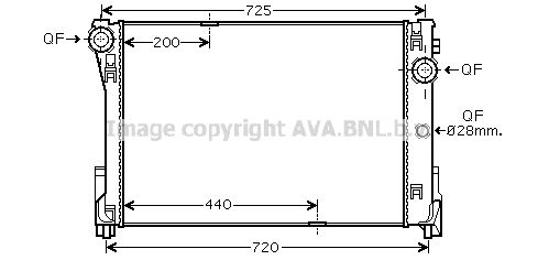 AVA QUALITY COOLING Jäähdytin,moottorin jäähdytys MSA2474